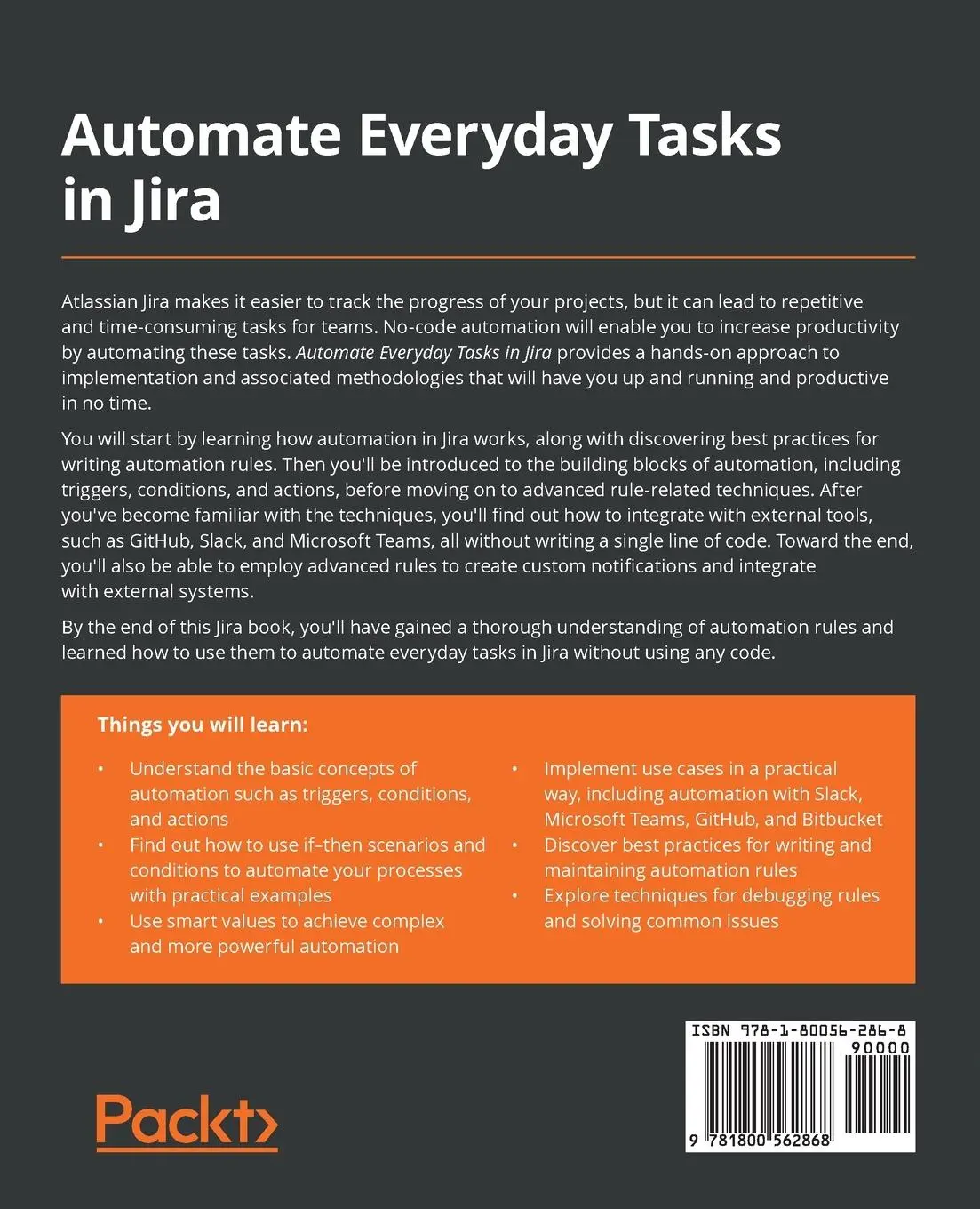 Rückseite: 9781800562868 | Automate Everyday Tasks in Jira | Gareth Cantrell | Taschenbuch | 2021