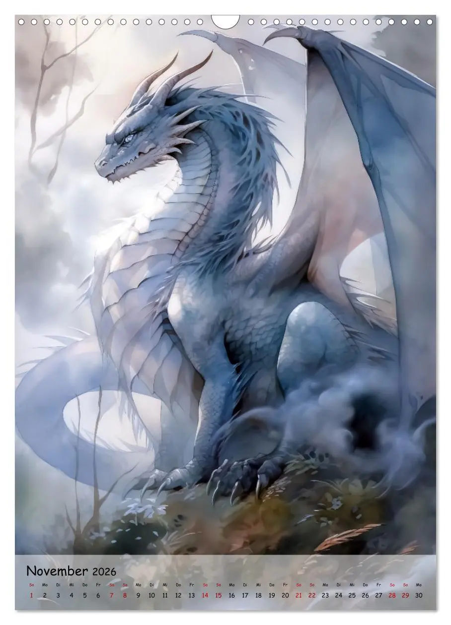 Bild: 9783516302868 | Geflügelte Hüter - Erleben Sie die Magie der Drachen (Wandkalender...