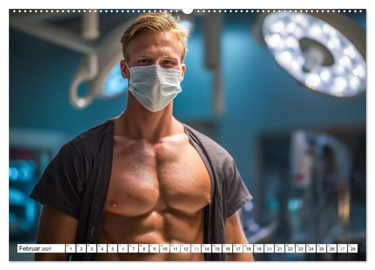 Bild: 9783516922868 | SEXY ÄRZTE - Männlich, muskulös und einsatzbereit (Wandkalender...