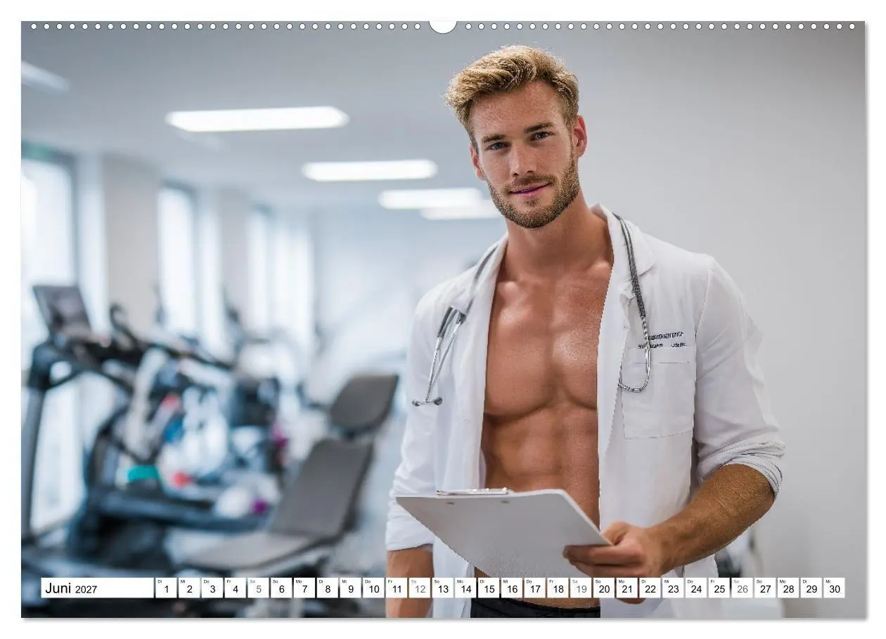 Bild: 9783516922868 | SEXY ÄRZTE - Männlich, muskulös und einsatzbereit (Wandkalender...