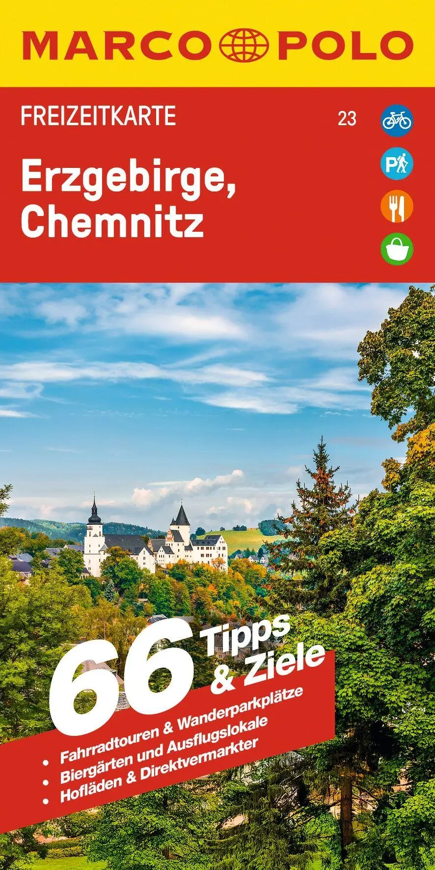 Cover: 9783575022868 | MARCO POLO Freizeitkarte 23 Erzgebirge, Chemnitz 1:100.000 | Deutsch