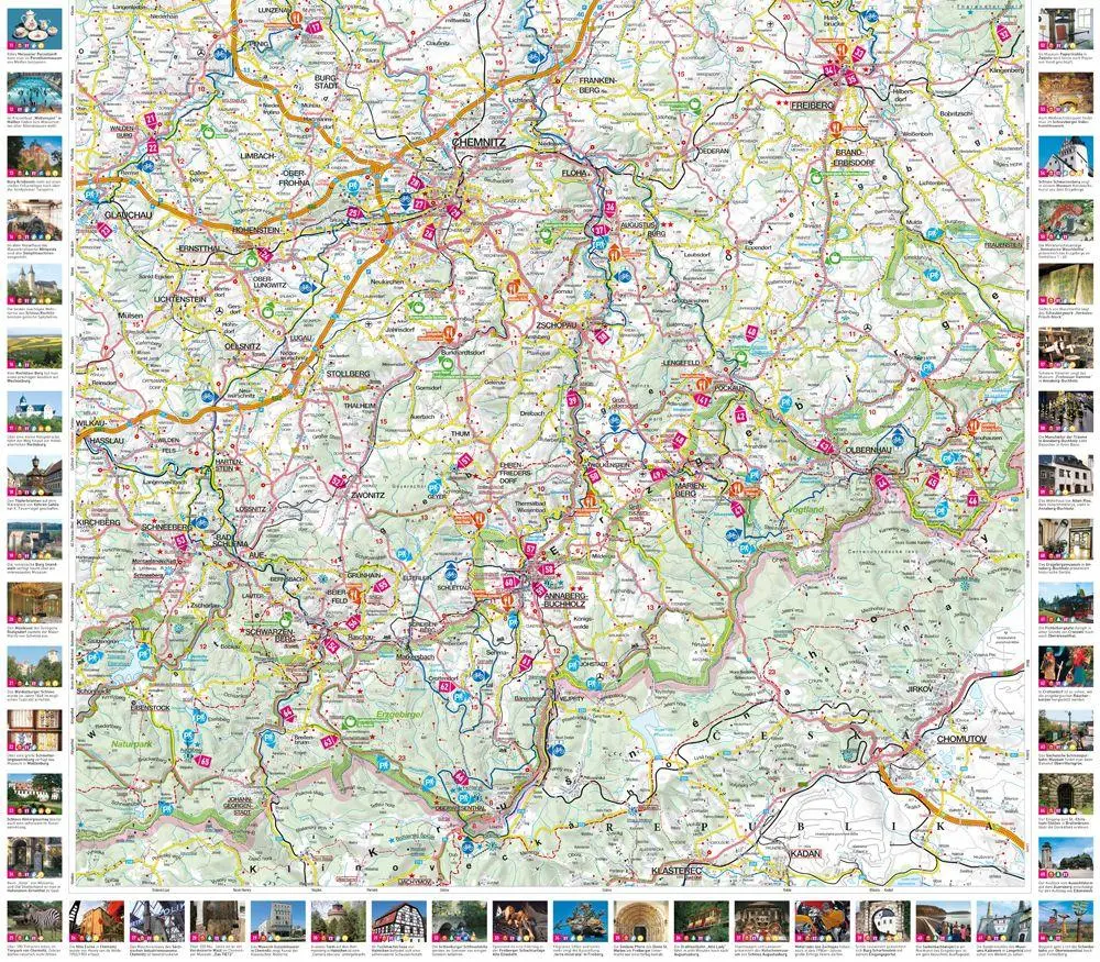 Bild: 9783575022868 | MARCO POLO Freizeitkarte 23 Erzgebirge, Chemnitz 1:100.000 | Deutsch