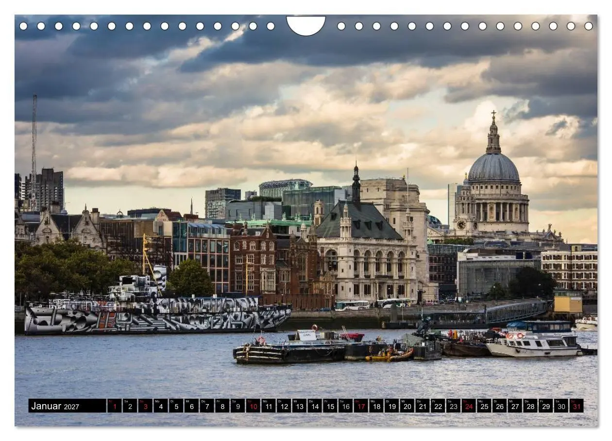 Bild: 9783594072868 | Wundervolles London (Wandkalender 2027 DIN A4 quer), CALVENDO...
