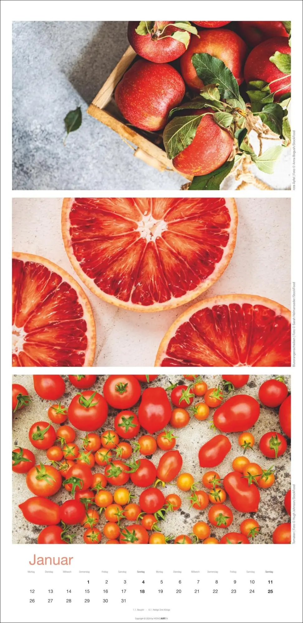 Bild: 9783839902868 | Colours of Food Kalender 2026 | Kalender | Spiralbindung | 14 S.