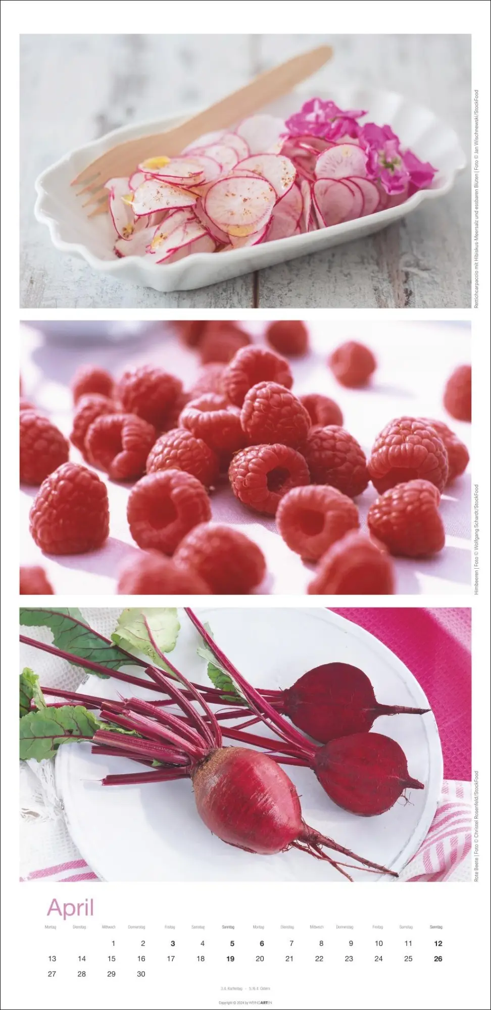 Bild: 9783839902868 | Colours of Food Kalender 2026 | Kalender | Spiralbindung | 14 S.