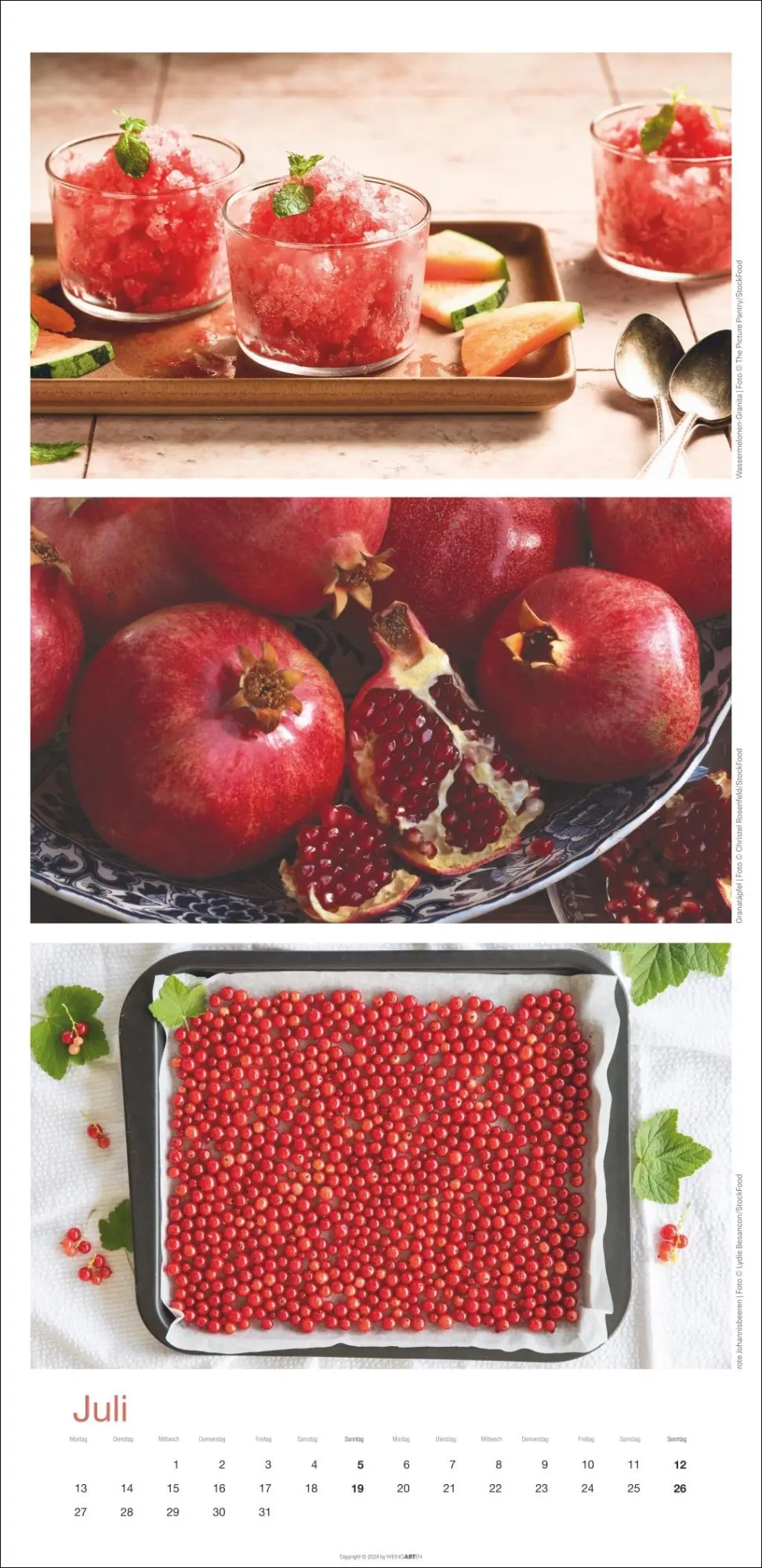 Bild: 9783839902868 | Colours of Food Kalender 2026 | Kalender | Spiralbindung | 14 S.