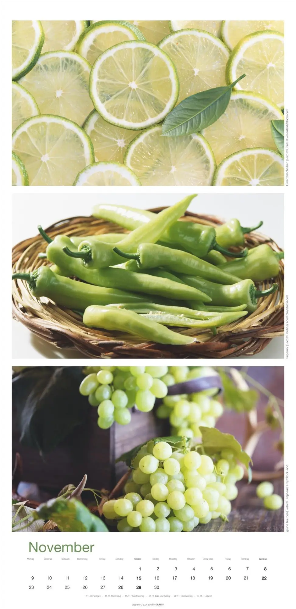 Bild: 9783839902868 | Colours of Food Kalender 2026 | Kalender | Spiralbindung | 14 S.