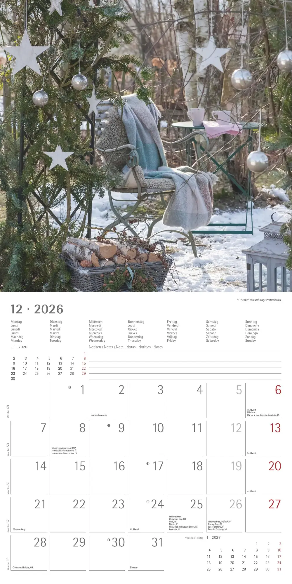 Bild: 4069095002968 | Gartendekor 2026 - Broschürenkalender 30x30 cm (30x60 geöffnet) -...