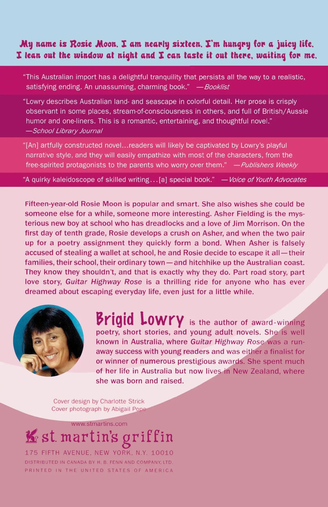 Rückseite: 9780312342968 | Guitar Highway Rose | Brigid Lowry | Taschenbuch | Englisch | 2006