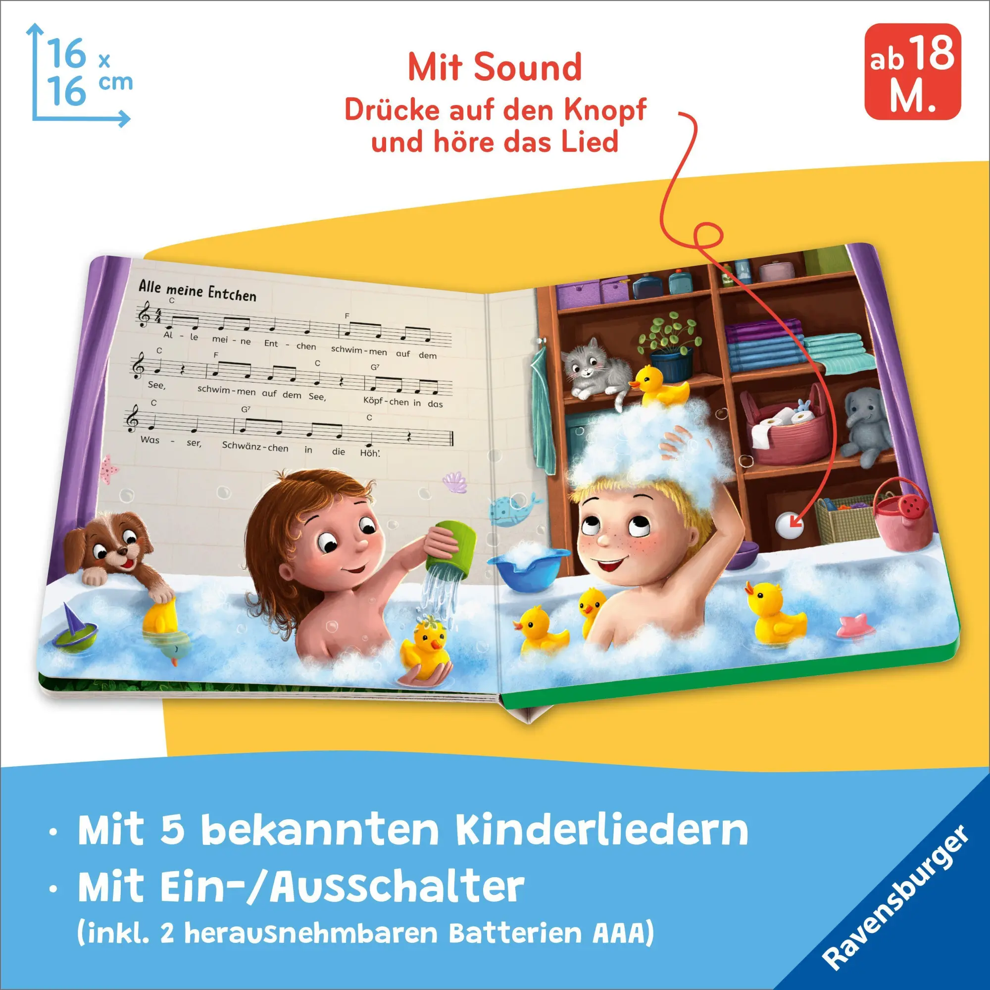 Bild: 9783473422968 | Hör mal hin - Alle meine Entchen: Meine ersten Lieblingslieder | Buch