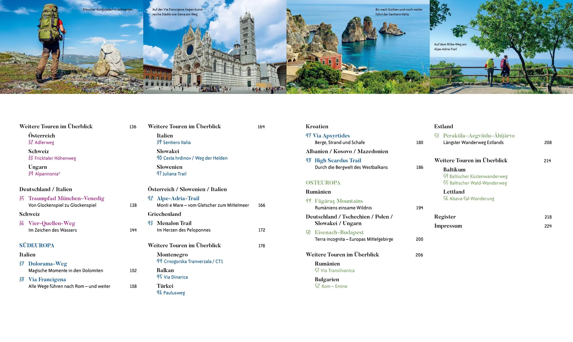 Bild: 9783734332968 | Die ultimativen Wanderwege in Europa | 56 legendäre Routen | Buch