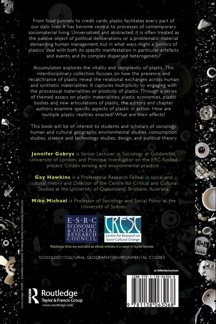 Rückseite: 9781138063068 | Accumulation | The Material Politics of Plastic | Gabrys (u. a.)