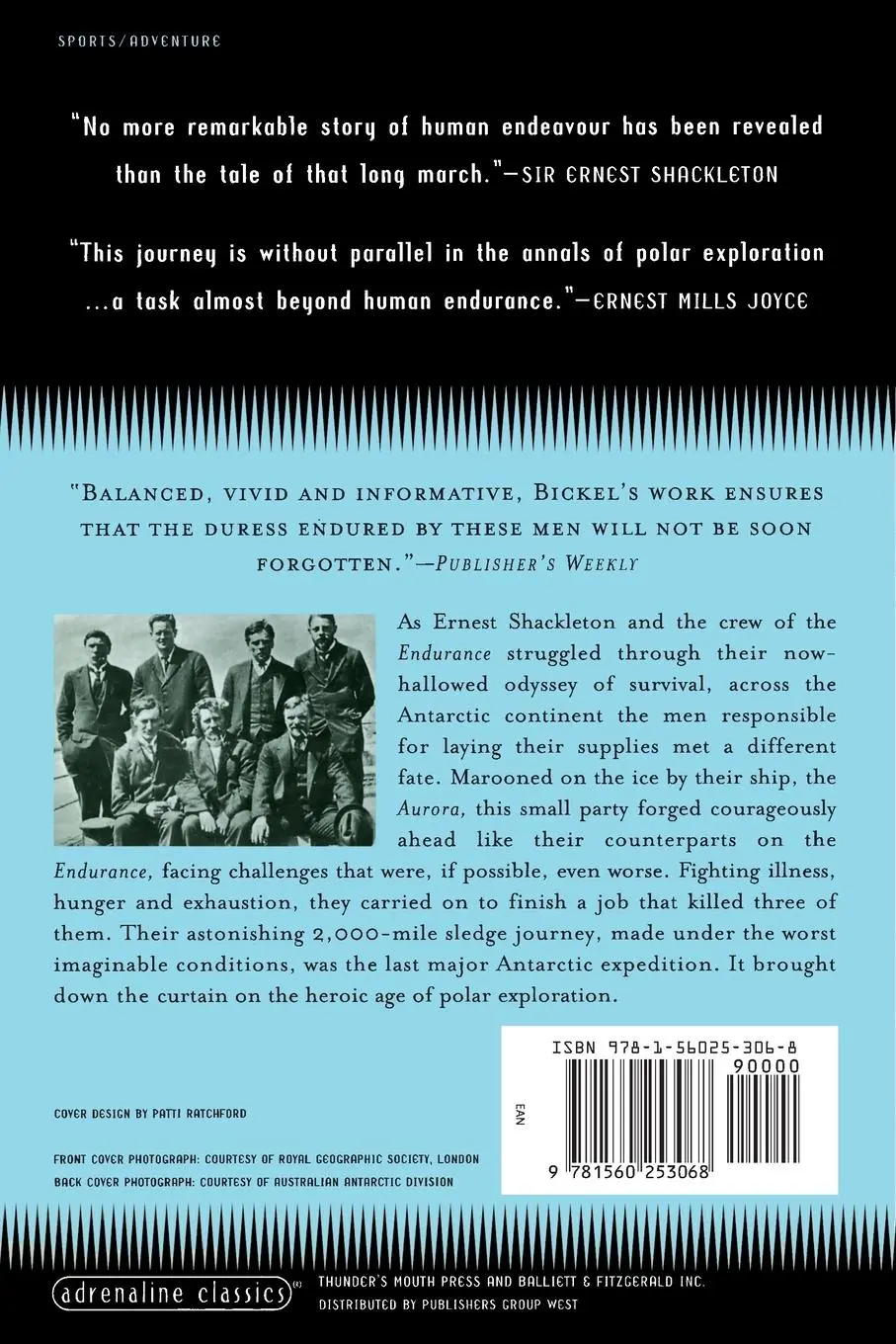 Rückseite: 9781560253068 | Shackleton's Forgotten Men | The Untold Tragedy of the Endurance Epic