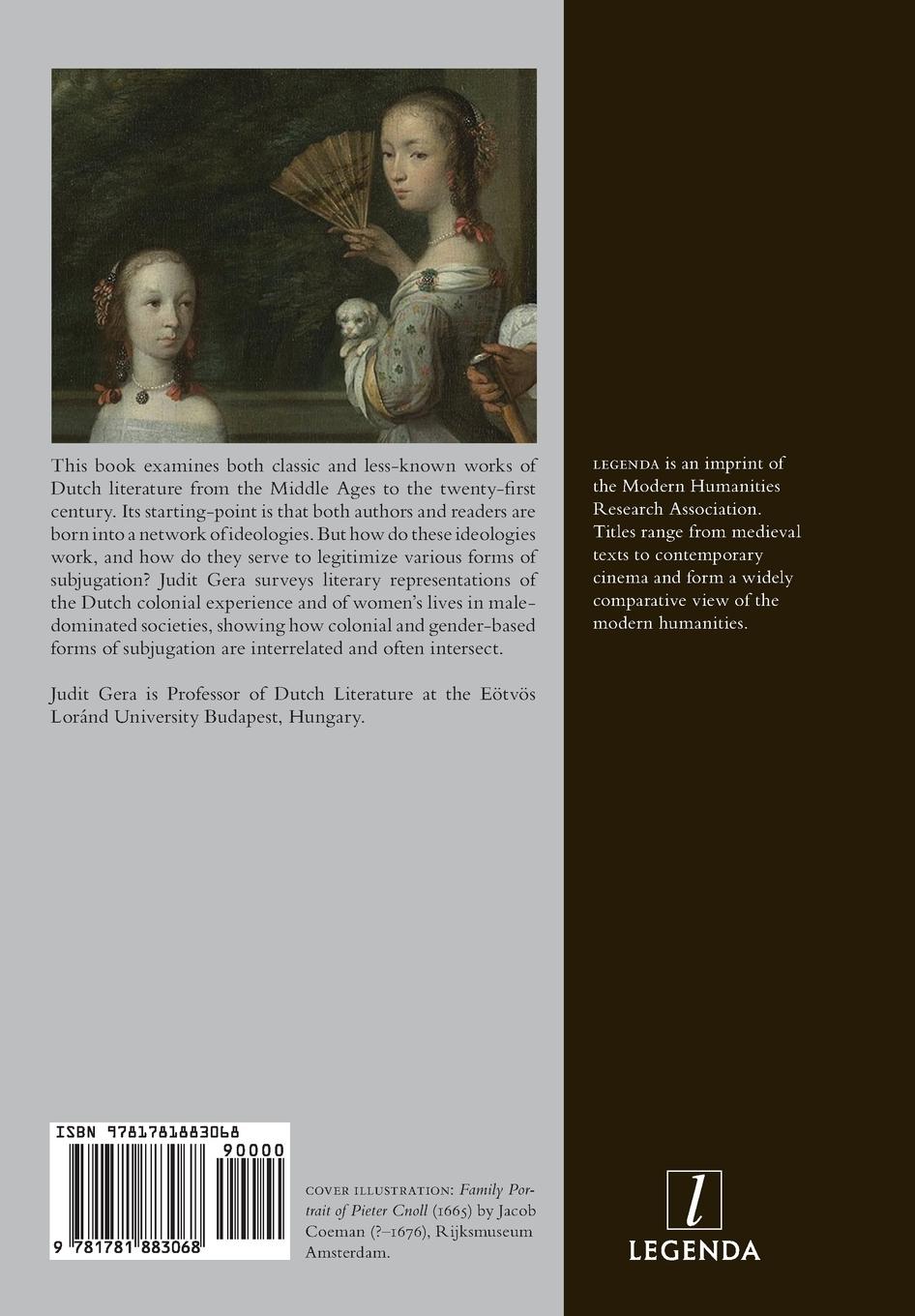 Rückseite: 9781781883068 | Structures of Subjugation in Dutch Literature | Judit Gera | Buch