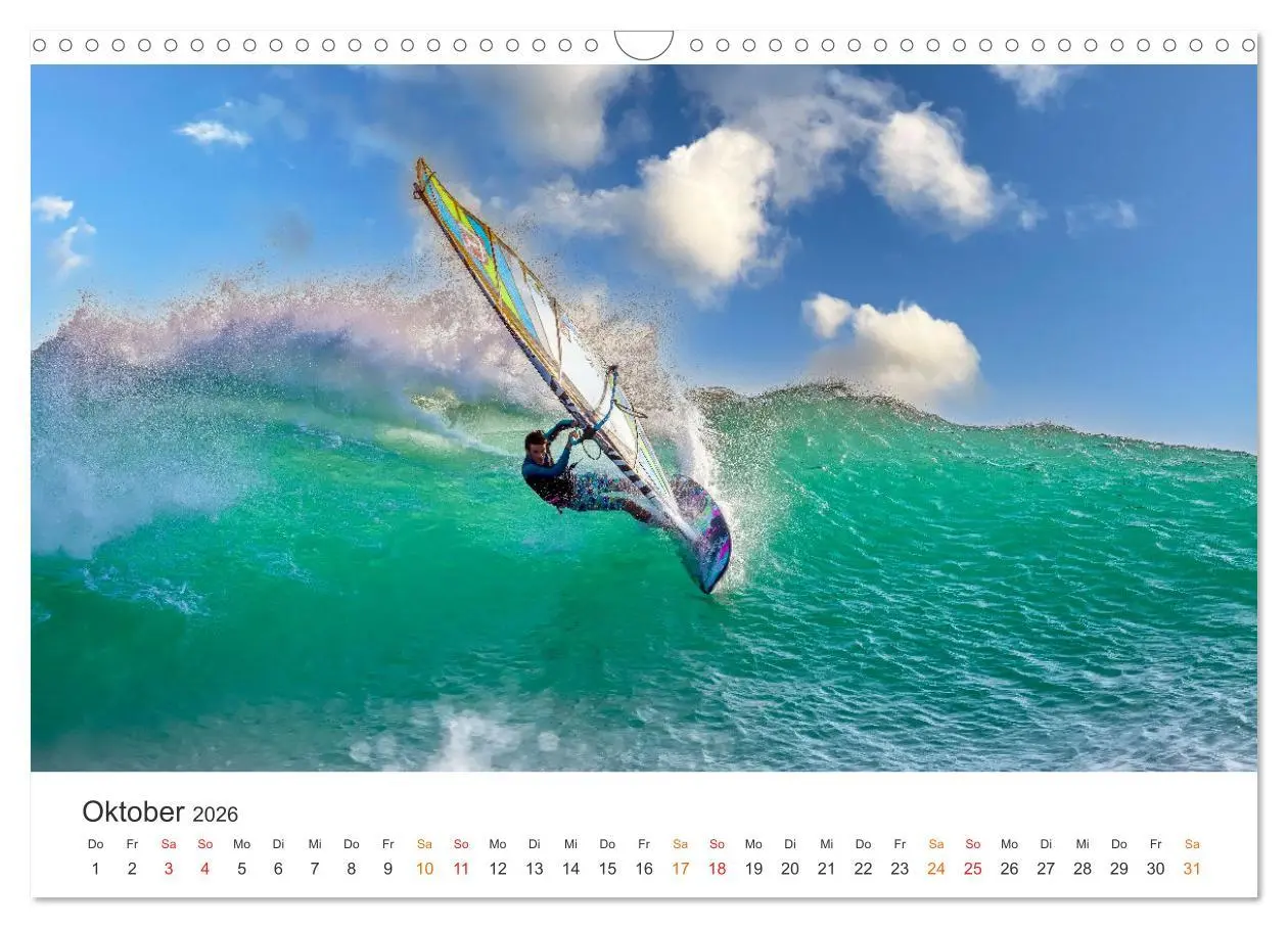 Bild: 9783457263068 | Windsurfen - endlose Wellen (Wandkalender 2026 DIN A3 quer),...