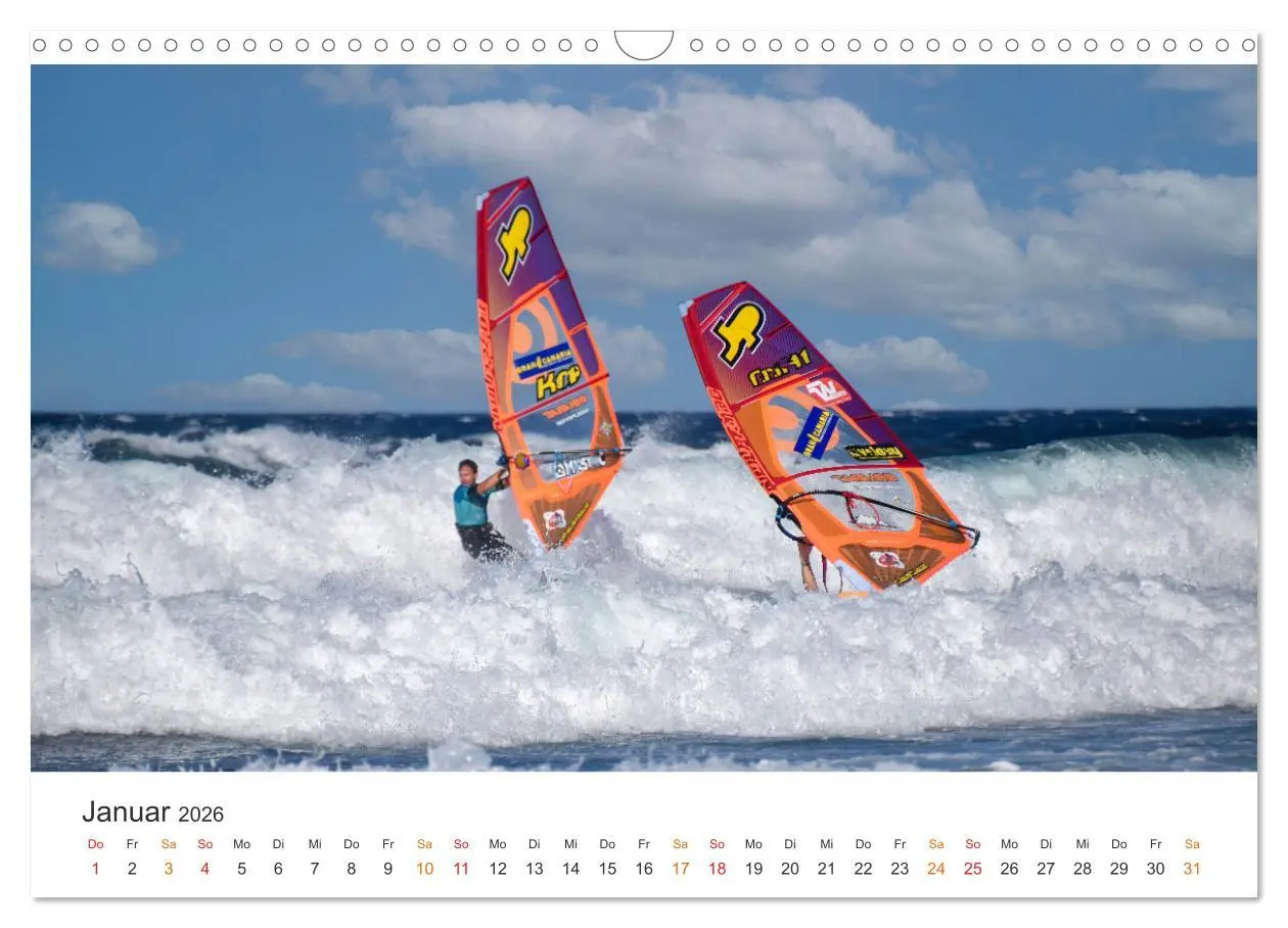 Bild: 9783457263068 | Windsurfen - endlose Wellen (Wandkalender 2026 DIN A3 quer),...