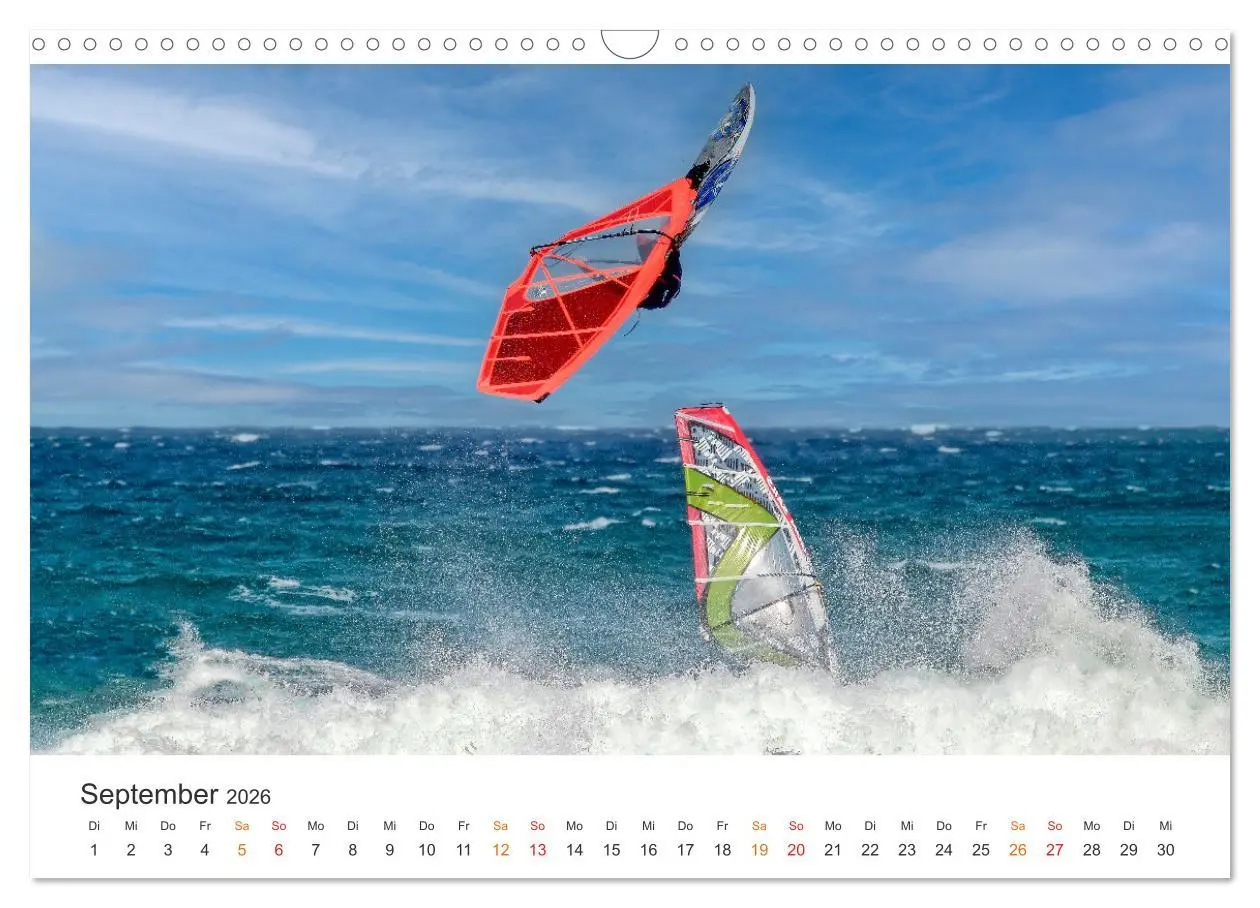 Bild: 9783457263068 | Windsurfen - endlose Wellen (Wandkalender 2026 DIN A3 quer),...