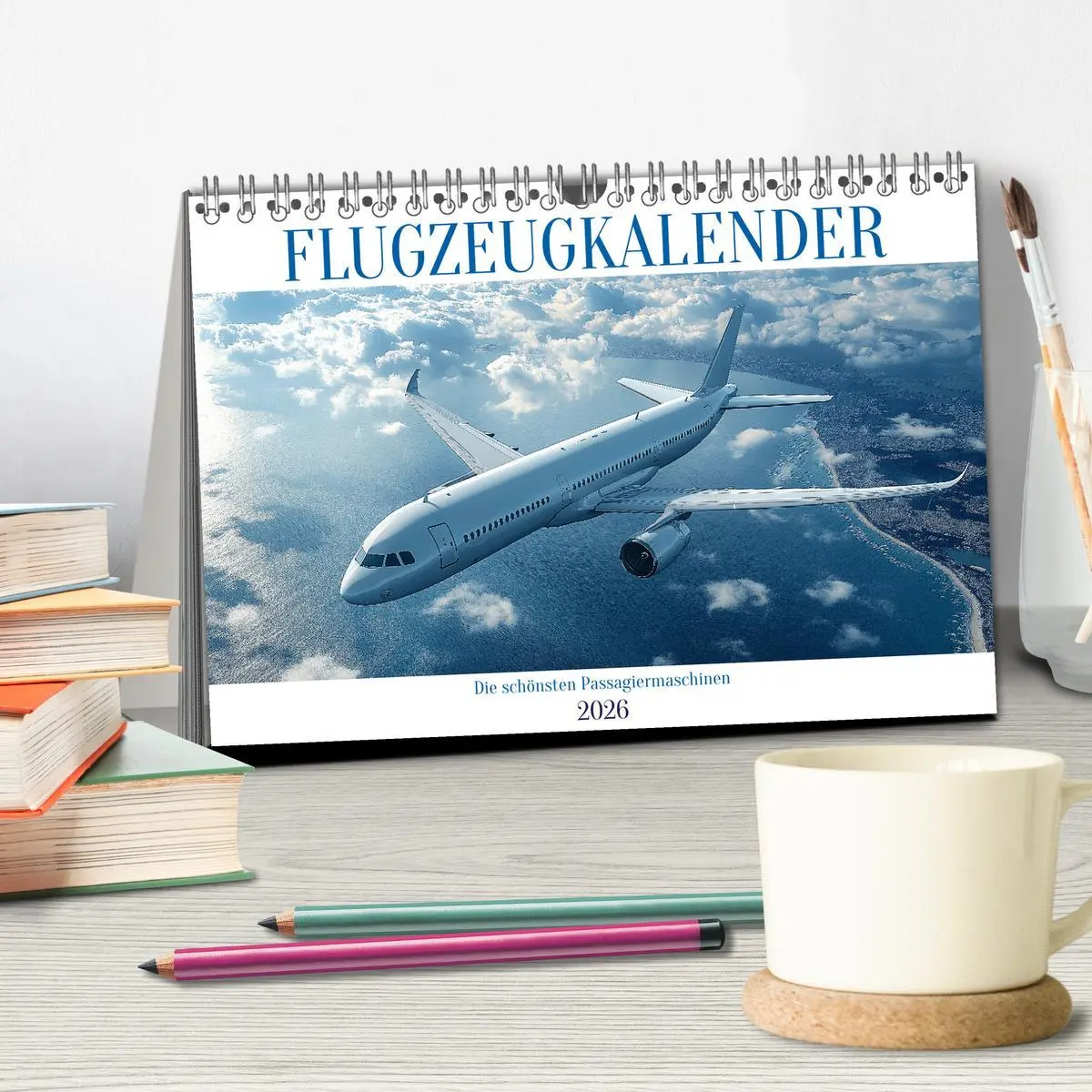 Bild: 9783457333068 | Flugzeugkalender - Die schönsten Passagiermaschinen (Tischkalender...