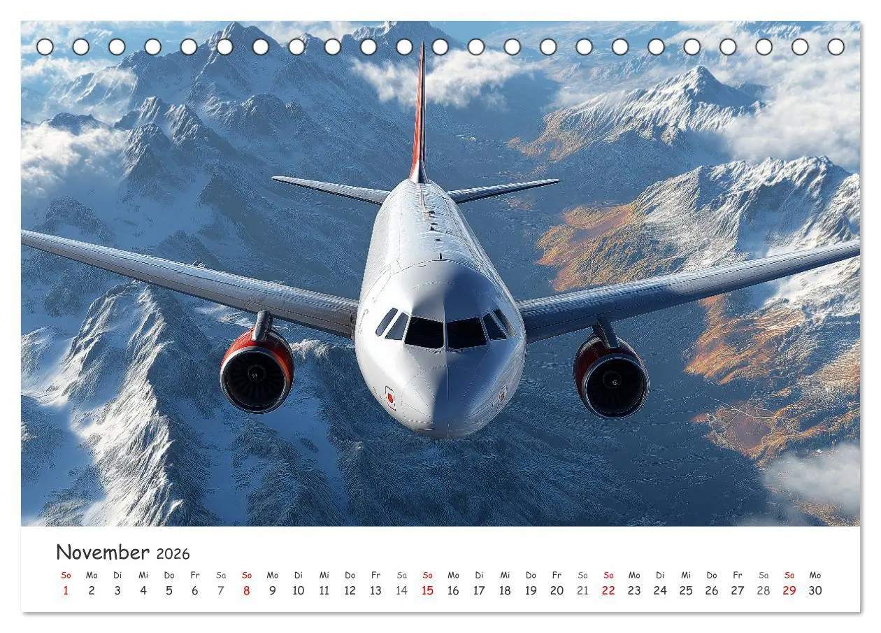 Bild: 9783457333068 | Flugzeugkalender - Die schönsten Passagiermaschinen (Tischkalender...