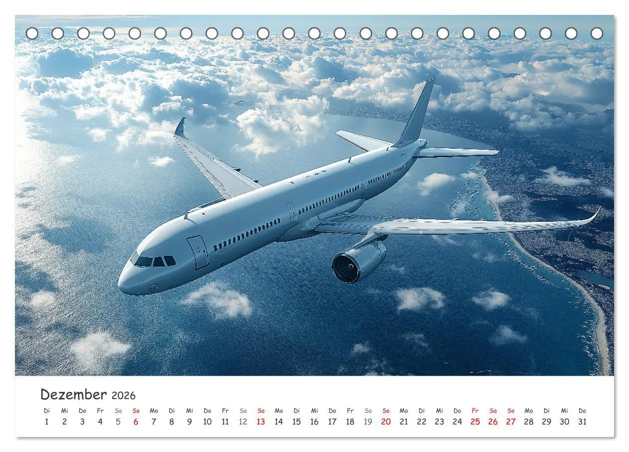 Bild: 9783457333068 | Flugzeugkalender - Die schönsten Passagiermaschinen (Tischkalender...