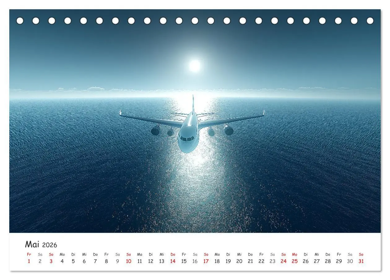 Bild: 9783457333068 | Flugzeugkalender - Die schönsten Passagiermaschinen (Tischkalender...