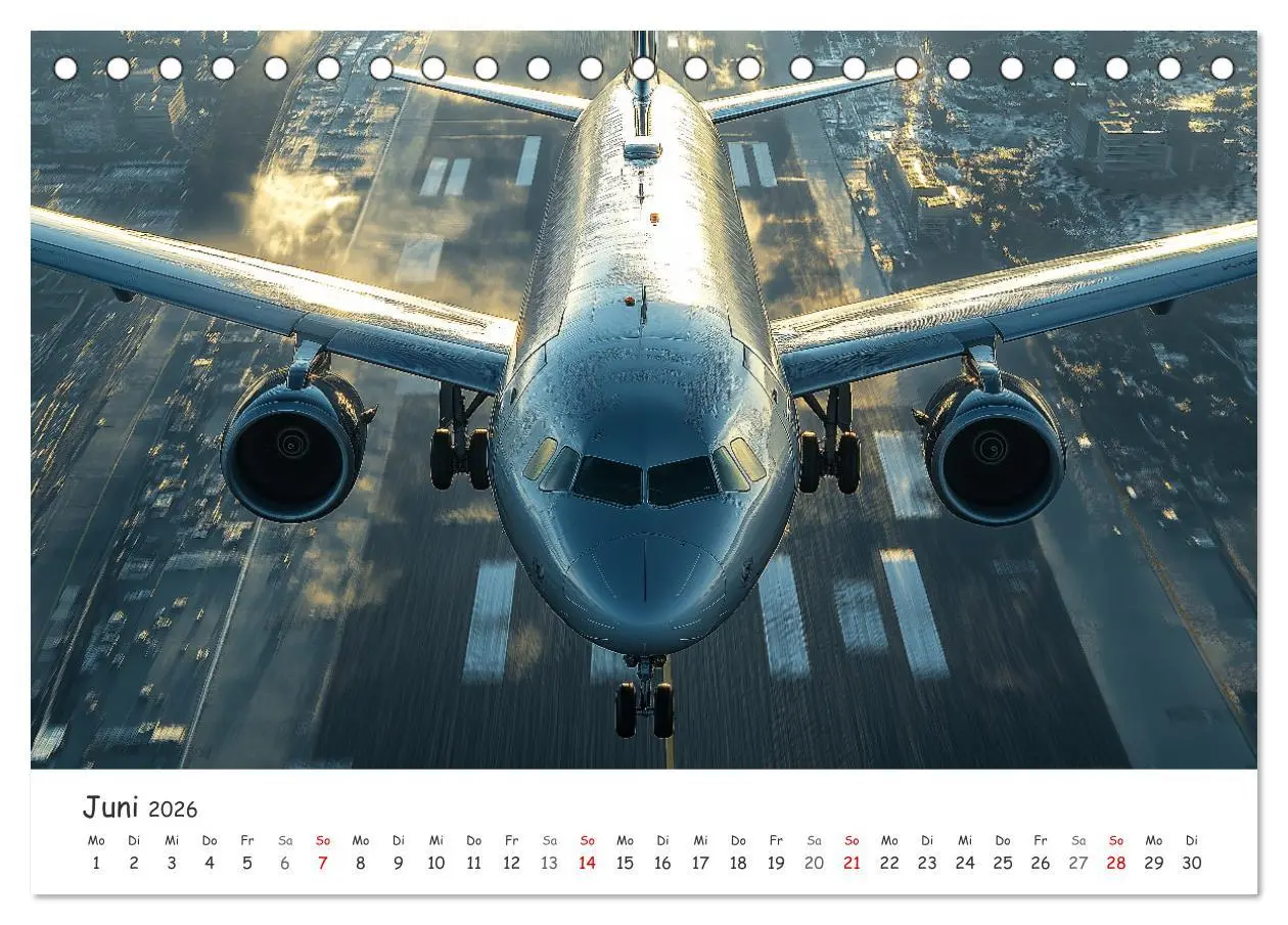 Bild: 9783457333068 | Flugzeugkalender - Die schönsten Passagiermaschinen (Tischkalender...