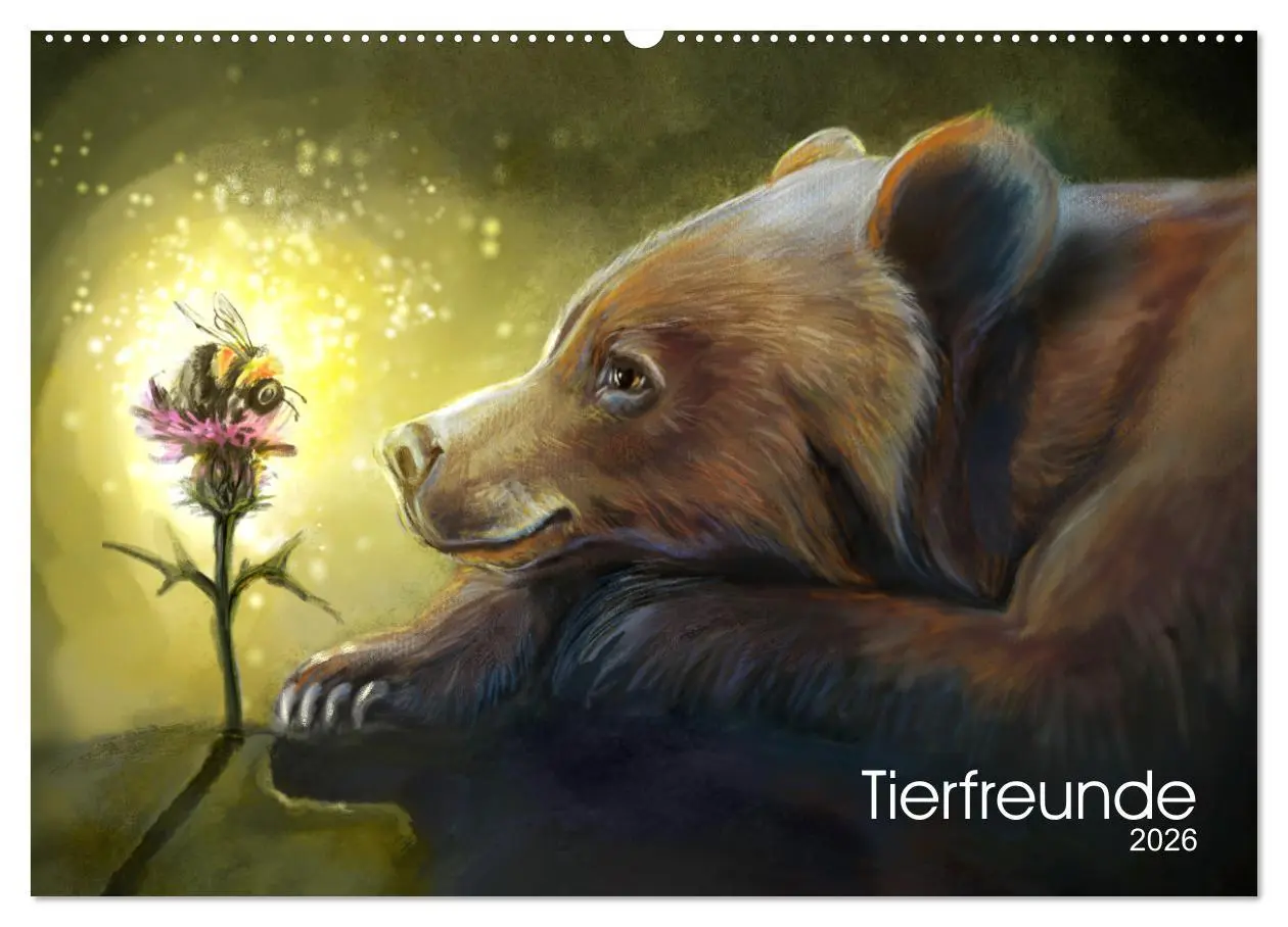 Cover: 9783457643068 | Tierfreunde (Wandkalender 2026 DIN A2 quer), CALVENDO Monatskalender