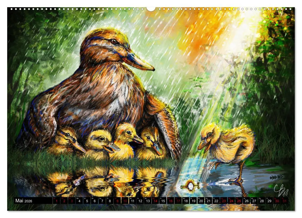 Bild: 9783457643068 | Tierfreunde (Wandkalender 2026 DIN A2 quer), CALVENDO Monatskalender
