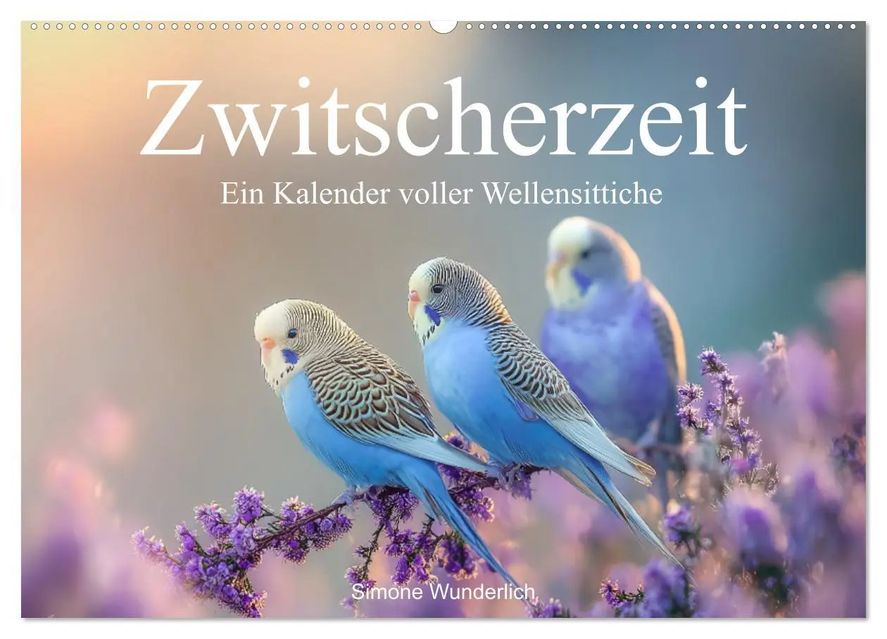 Cover: 9783516593068 | Zwitscherzeit - Ein Kalender voller Wellensittiche (Wandkalender...