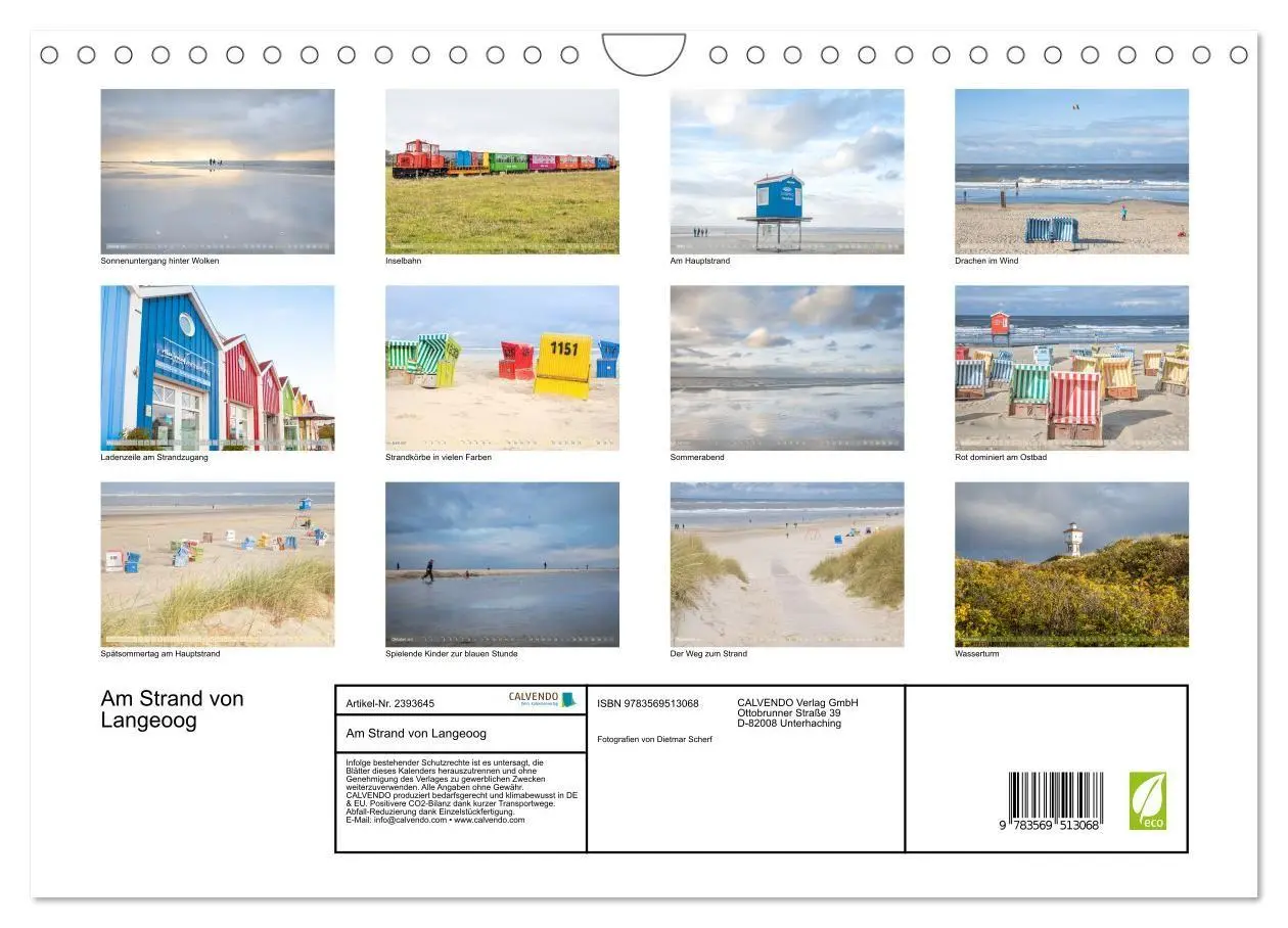 Bild: 9783569513068 | Am Strand von Langeoog (Wandkalender 2027 DIN A4 quer), CALVENDO...