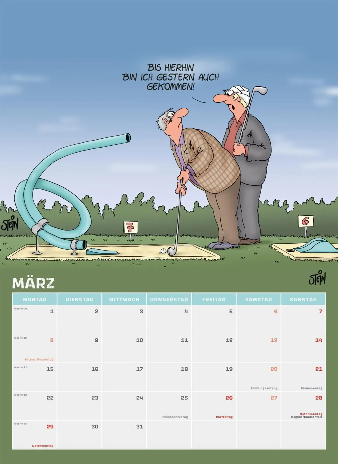 Bild: 9783830323068 | Uli Stein Rentnerkalender 2027: Monatskalender für die Wand | Stein