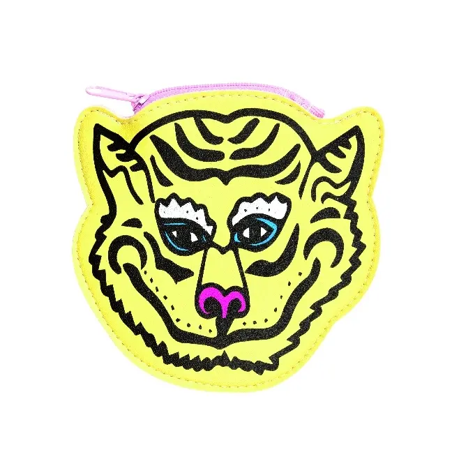 Geldbeutel, Tiger, Gelb