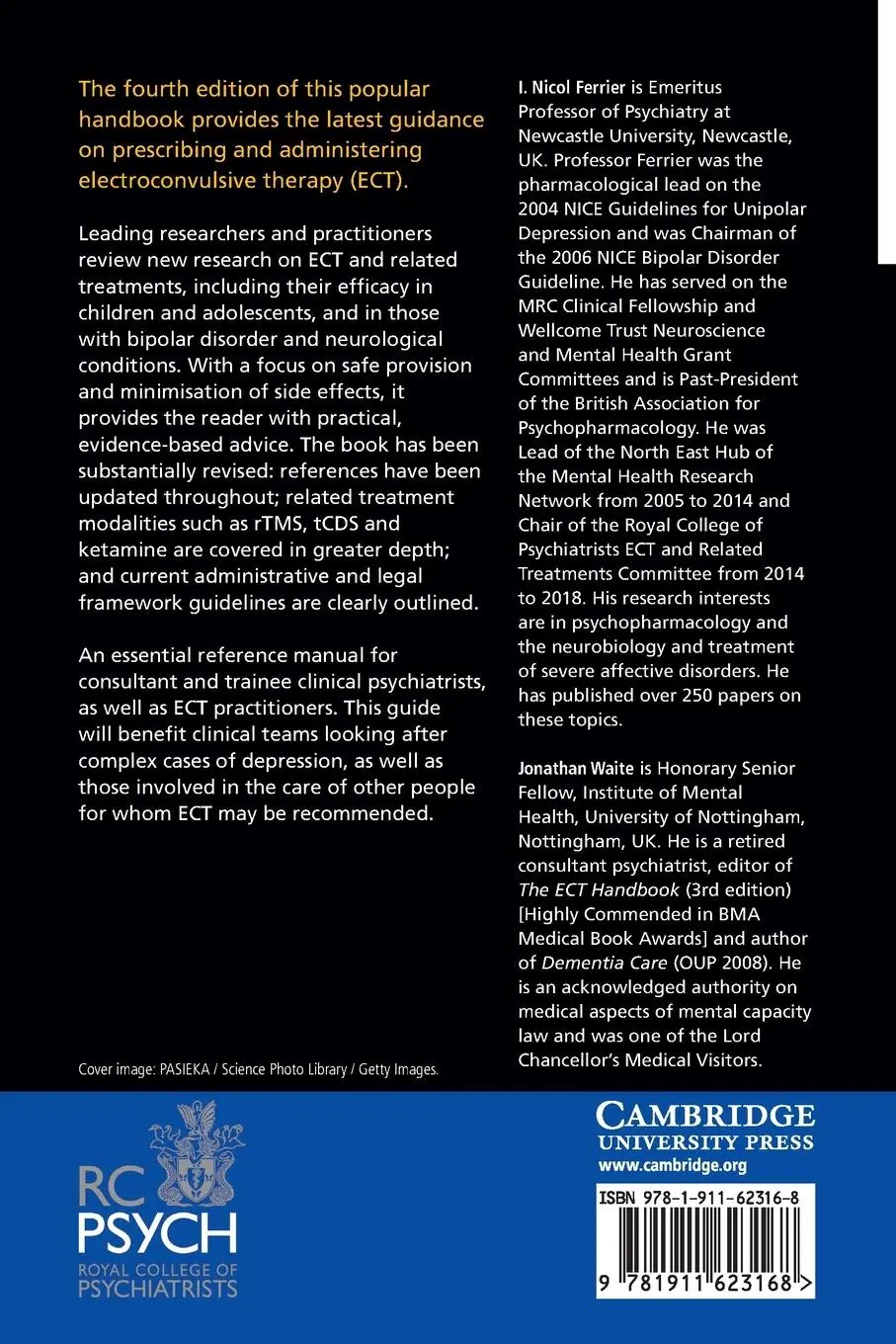 Rückseite: 9781911623168 | The ECT Handbook | I. Nicol Ferrier (u. a.) | Taschenbuch | Englisch