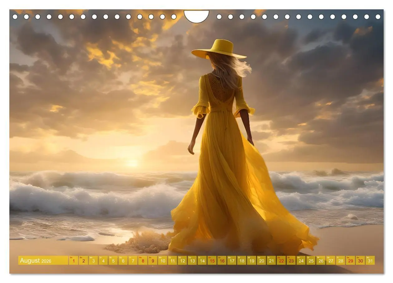 Bild: 9783457323168 | Strandzauber- Frauen in eleganten Kleidern (Wandkalender 2026 DIN...