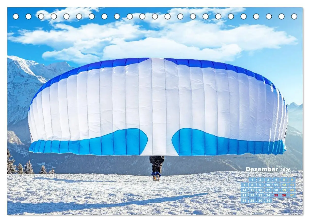 Bild: 9783457943168 | Paragliding: Der Traum vom Fliegen (Tischkalender 2026 DIN A5...