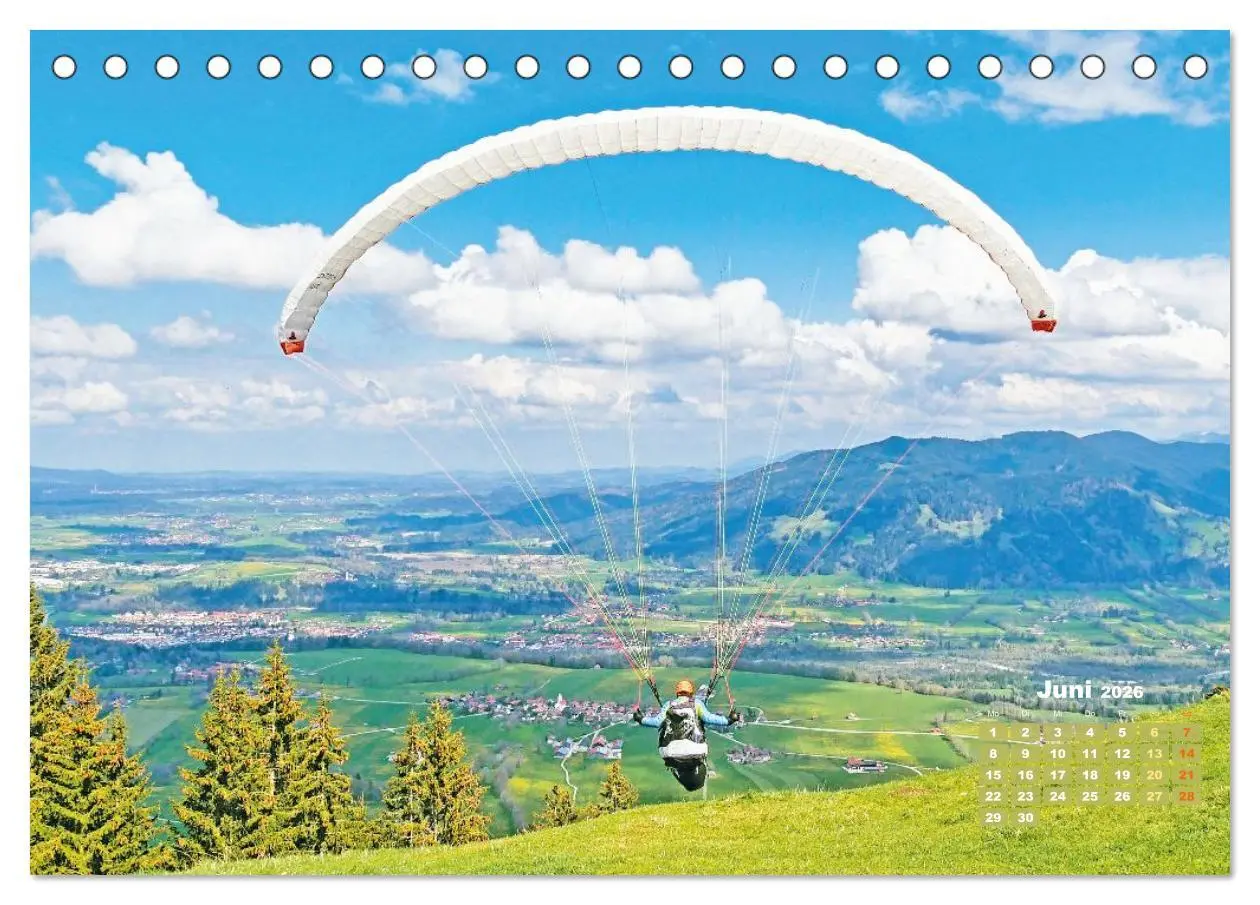 Bild: 9783457943168 | Paragliding: Der Traum vom Fliegen (Tischkalender 2026 DIN A5...