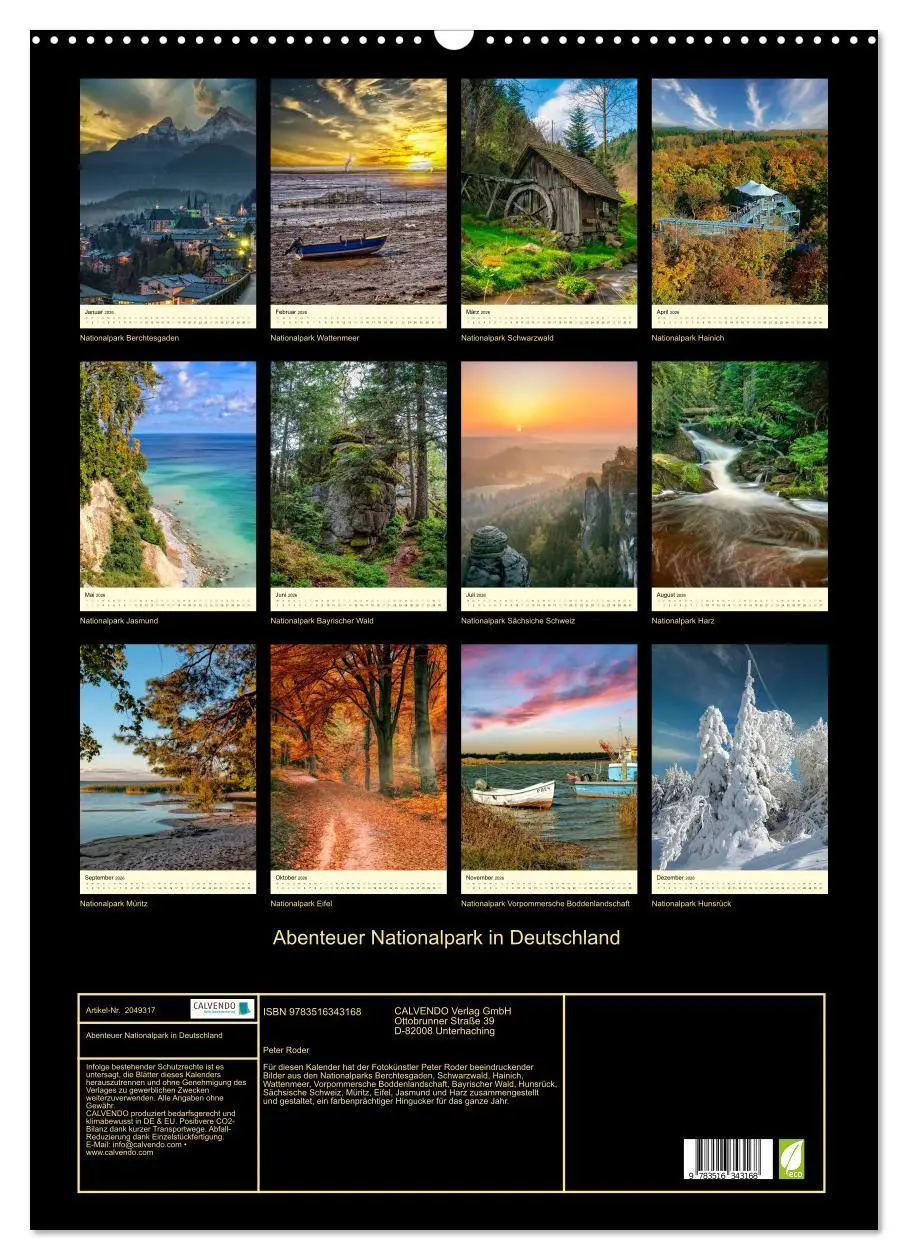 Bild: 9783516343168 | Abenteuer Nationalpark in Deutschland (Wandkalender 2026 DIN A2...