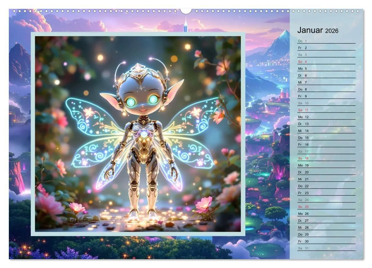 Bild: 9783516723168 | Zauberreich der Roboterwesen (hochwertiger Premium Wandkalender...
