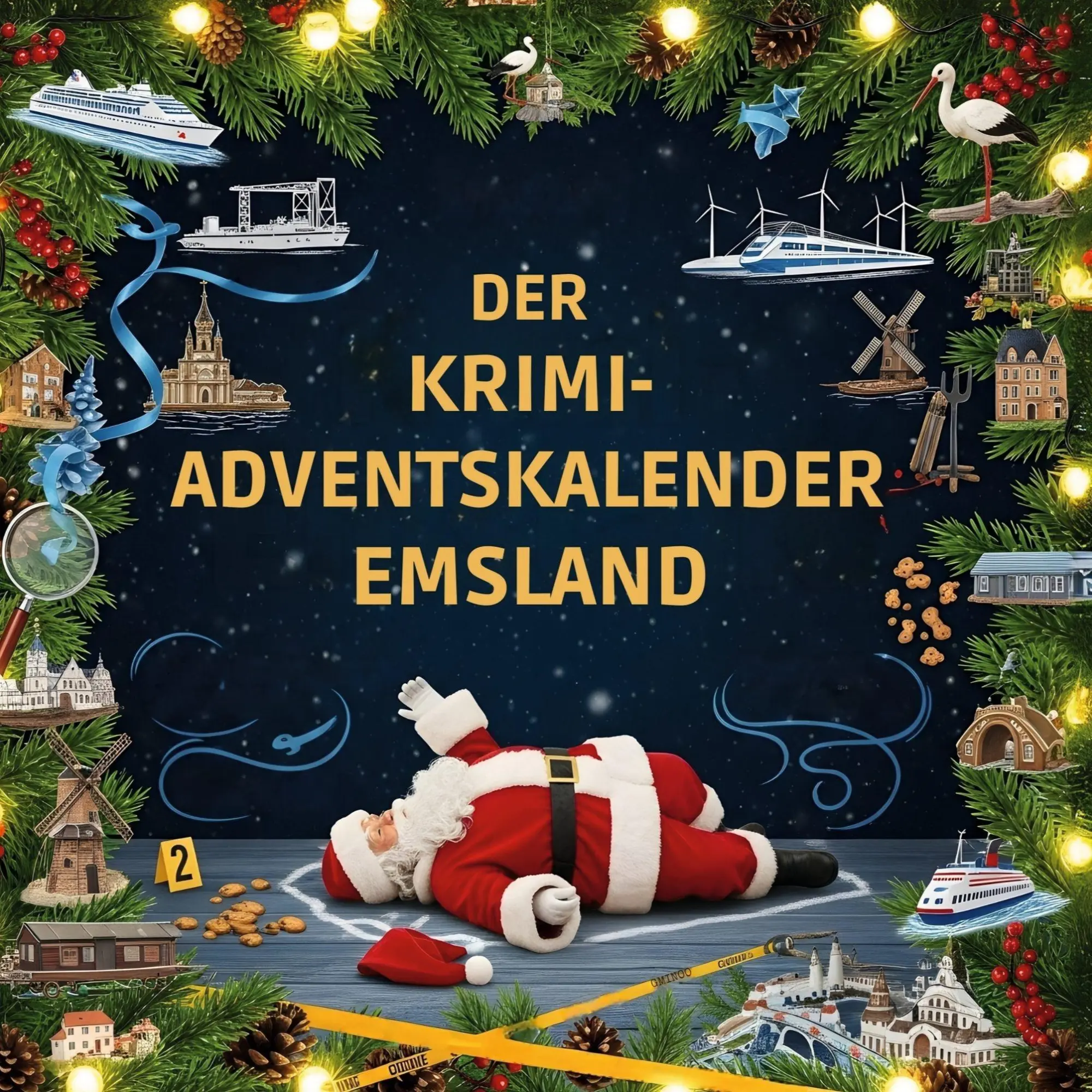 Cover: 9783695303168 | Der Krimi-Adventskalender Emsland | Mordsverdächtig in 24 Akten | Buch