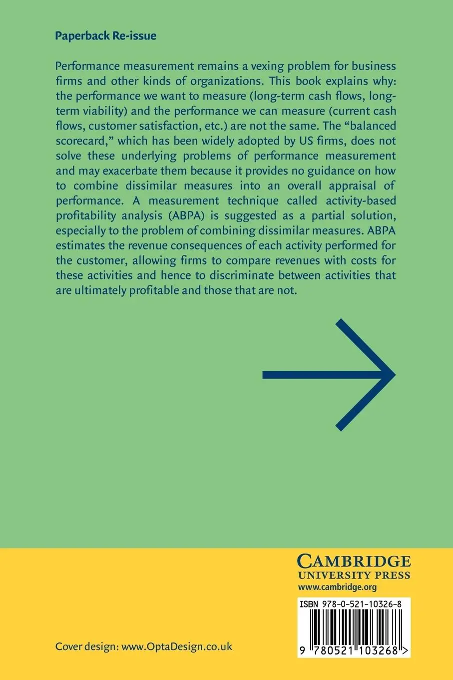 Rückseite: 9780521103268 | Rethinking Performance Measurement | Beyond the Balanced Scorecard