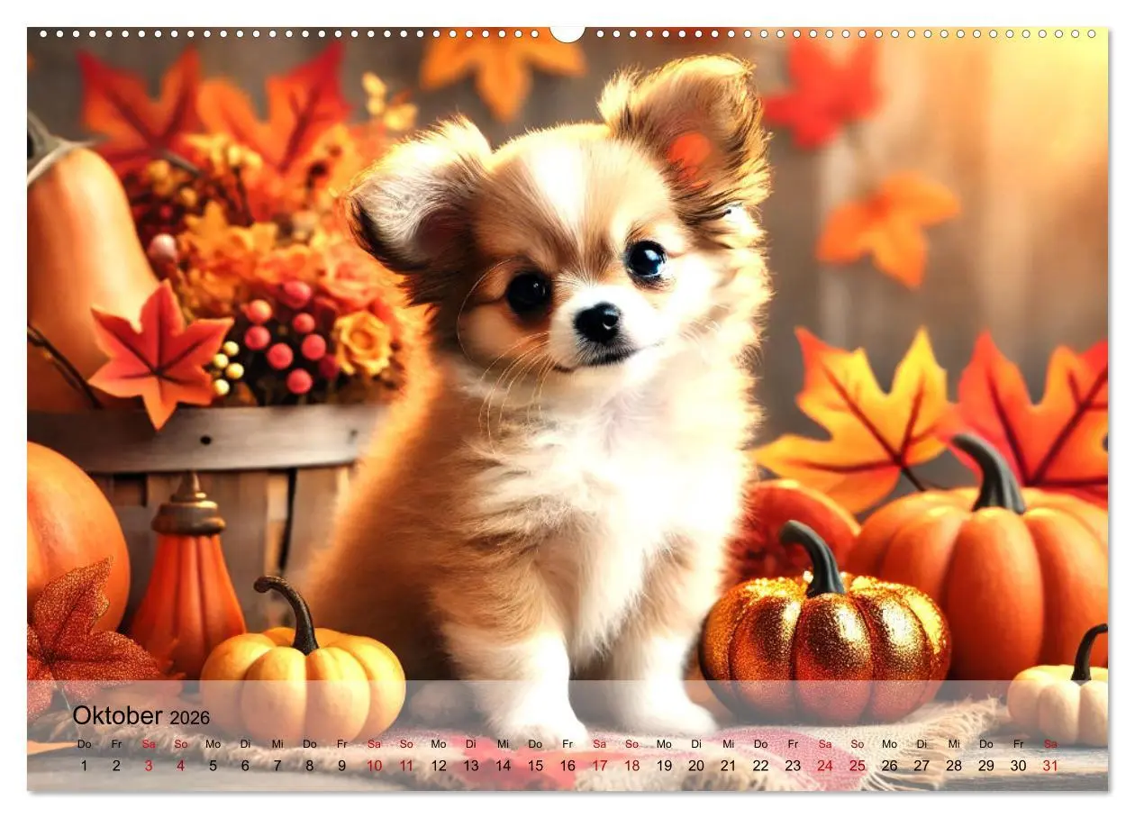Bild: 9783457313268 | Chihuahua-Welpen - Kleine Wunder (Wandkalender 2026 DIN A2 quer),...