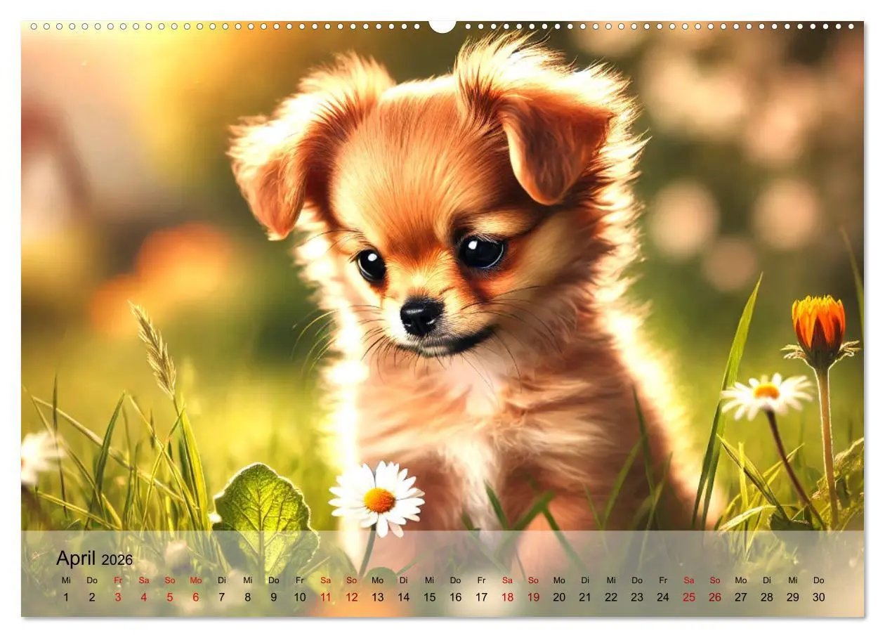 Bild: 9783457313268 | Chihuahua-Welpen - Kleine Wunder (Wandkalender 2026 DIN A2 quer),...