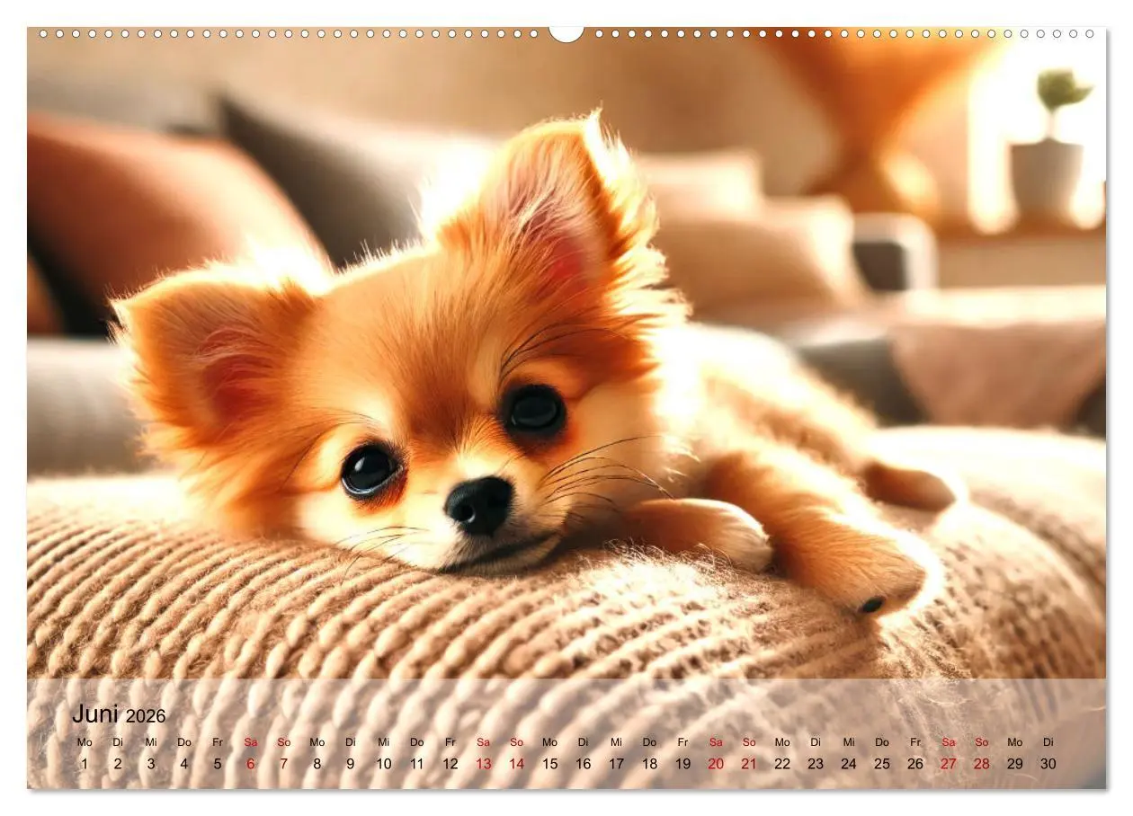 Bild: 9783457313268 | Chihuahua-Welpen - Kleine Wunder (Wandkalender 2026 DIN A2 quer),...