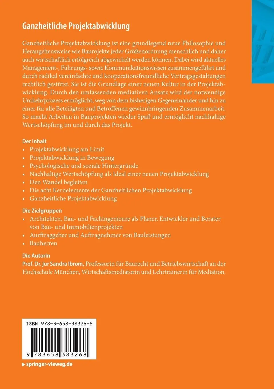 Rückseite: 9783658383268 | Ganzheitliche Projektabwicklung | Sandra Ibrom | Taschenbuch | xvi