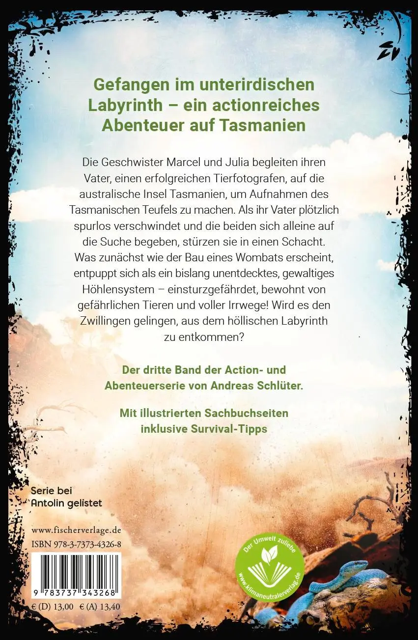 Rückseite: 9783737343268 | Dangerzone - Flucht aus der Todeshöhle | Andreas Schlüter | Buch