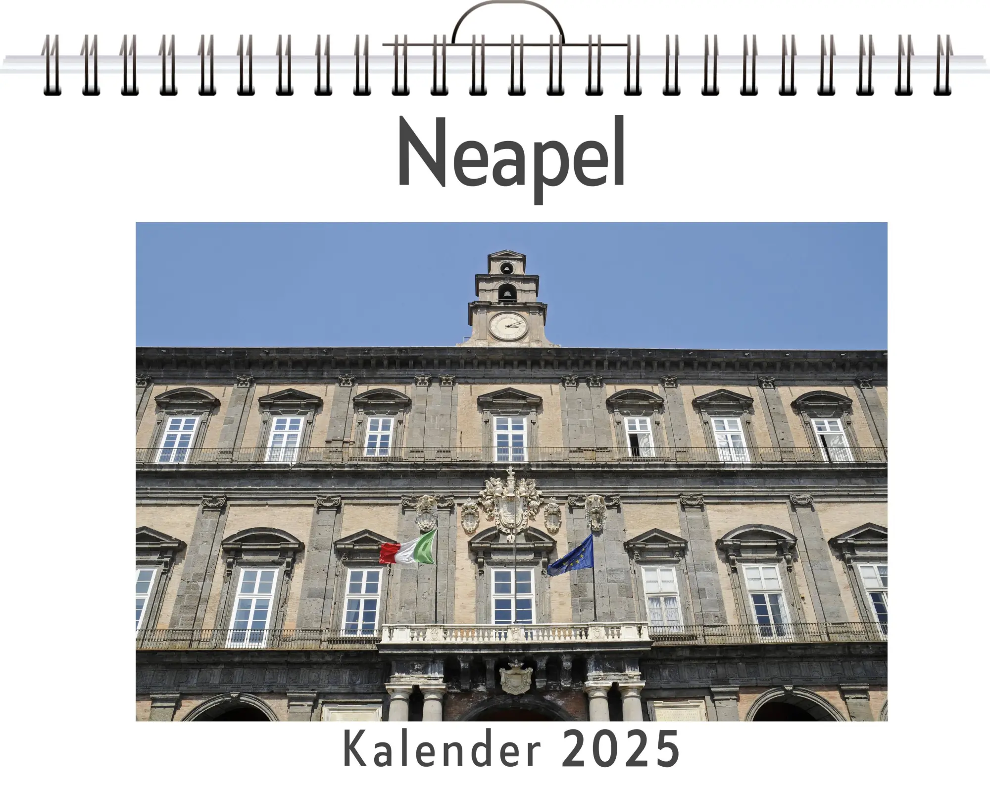 Cover: 9783759123268 | Neapel - (Wandkalender 2025, Kalender DIN A4 quer, Monatskalender...