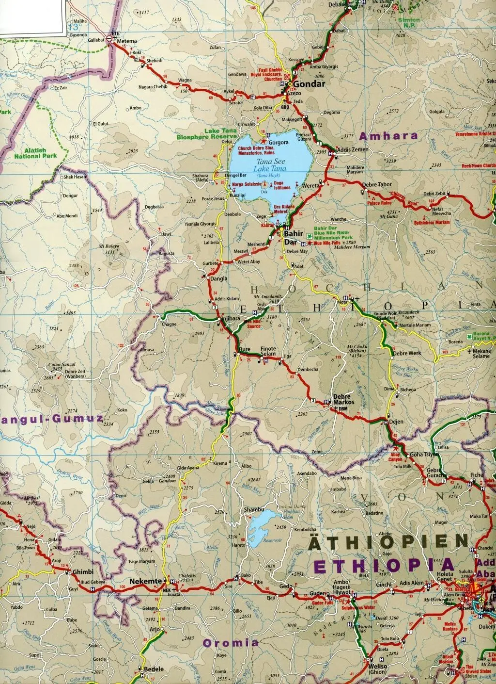 Bild: 9783831773268 | Reise Know-How Landkarte Äthiopien, Somalia, Eritrea, Dschibuti /...