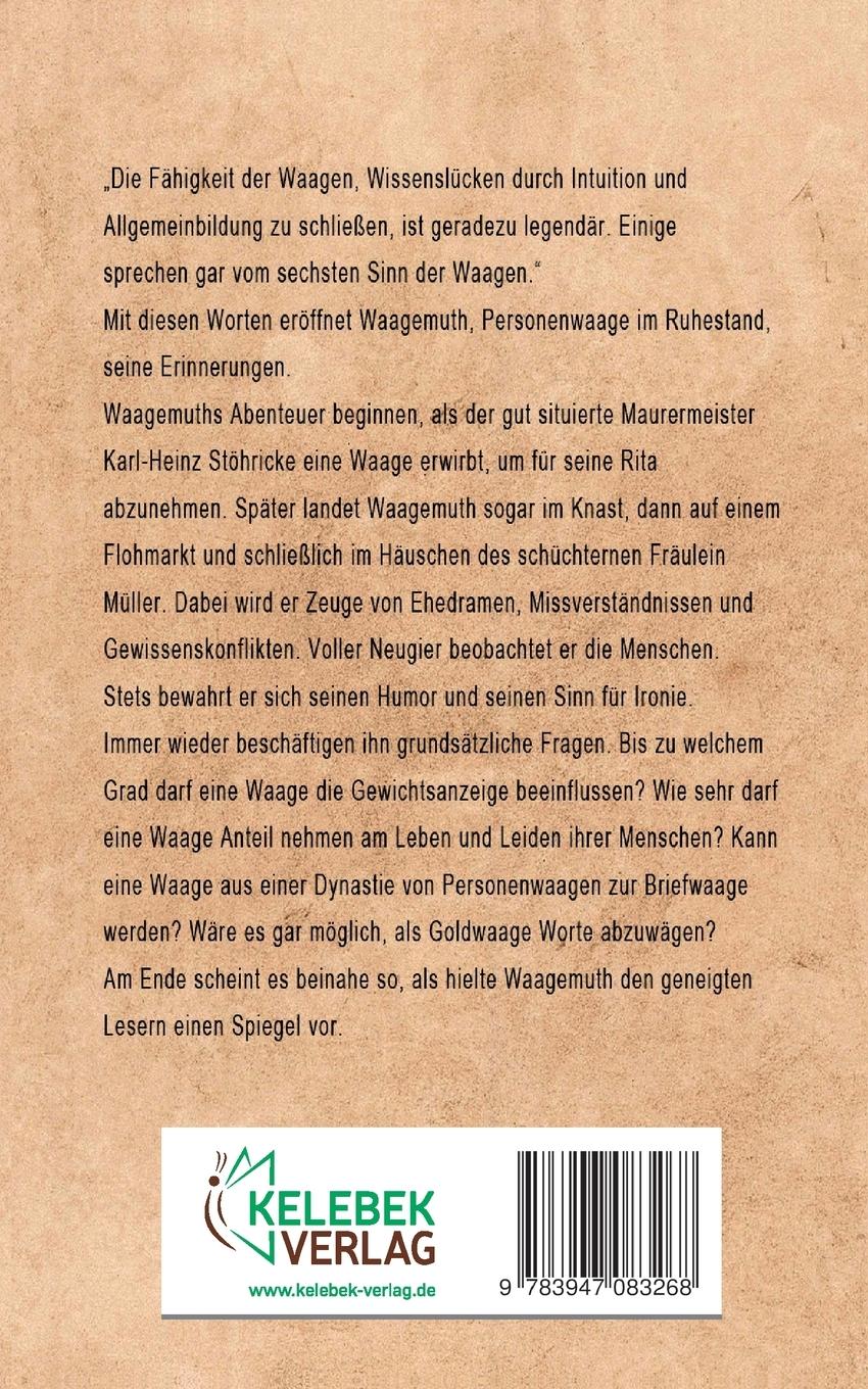 Rückseite: 9783947083268 | Schwere Zeiten | Bekenntnisse einer Waage | Peter Futterschneider