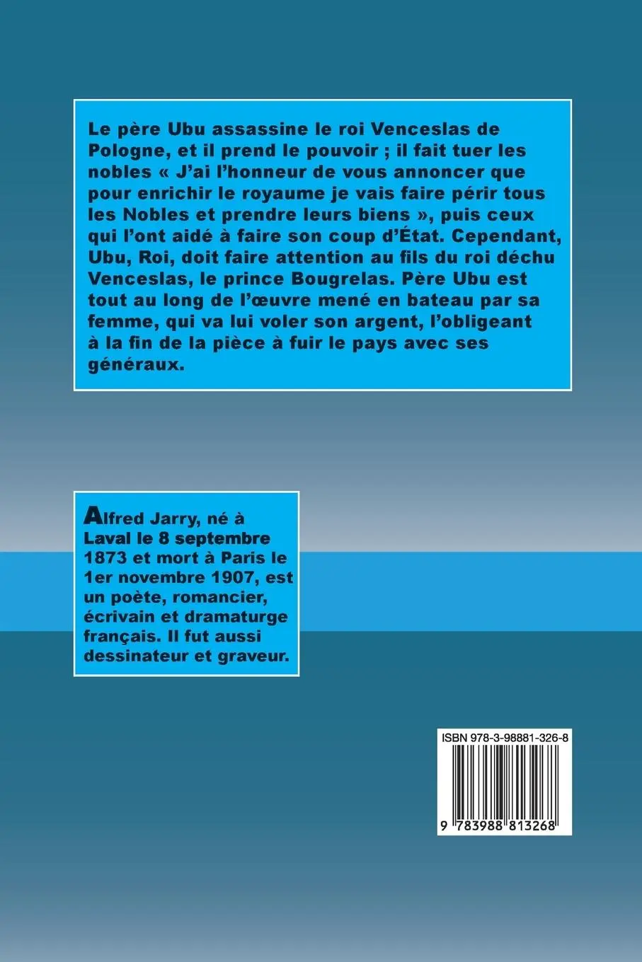 Rückseite: 9783988813268 | Ubu roi | Alfred Jarry | Taschenbuch | Französisch | 2023 | Prodinnova