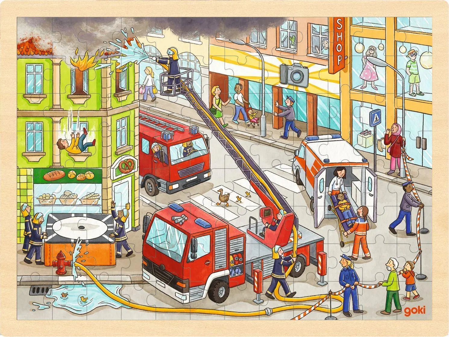Cover: 4013594573368 | Einlegepuzzle Feuerwehreinsatz | Spiel | Deutsch | 2024